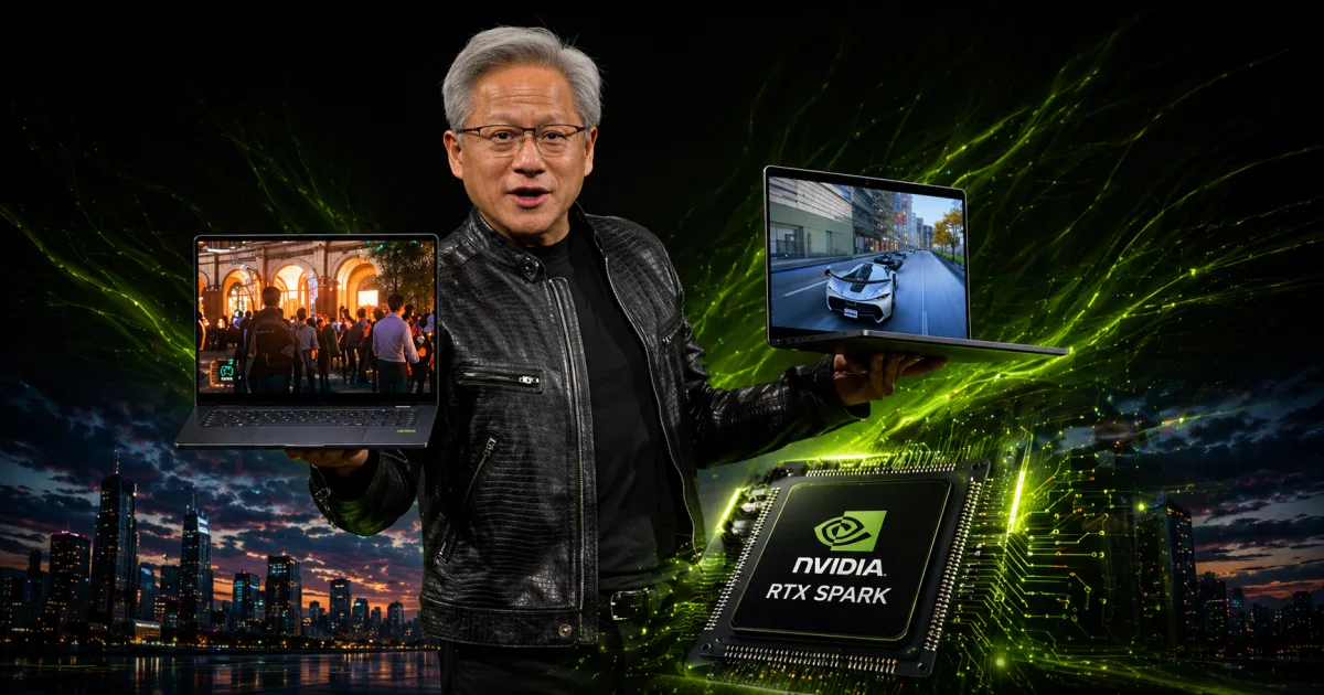 Nvidia lança chip RTX Spark para levar IA avançada a notebooks e computadores pessoais