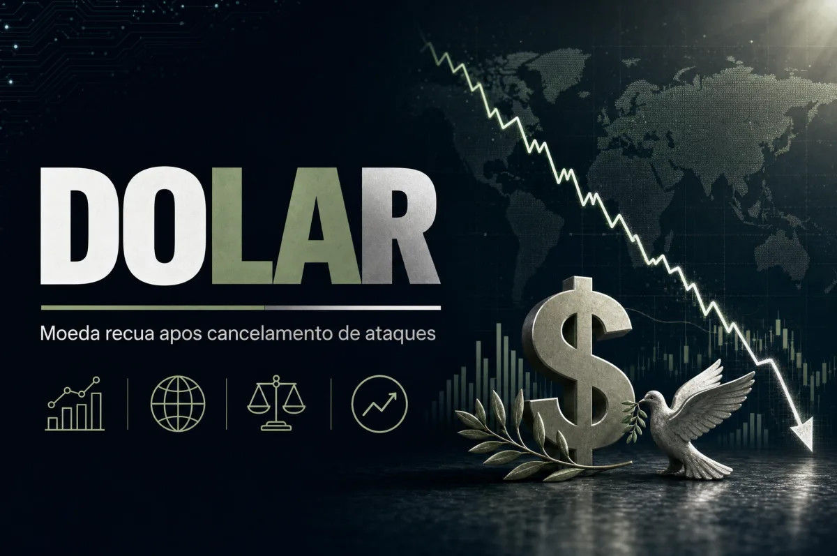 Dólar cai mais de 1% após Trump cancelar ataques contra o Irã