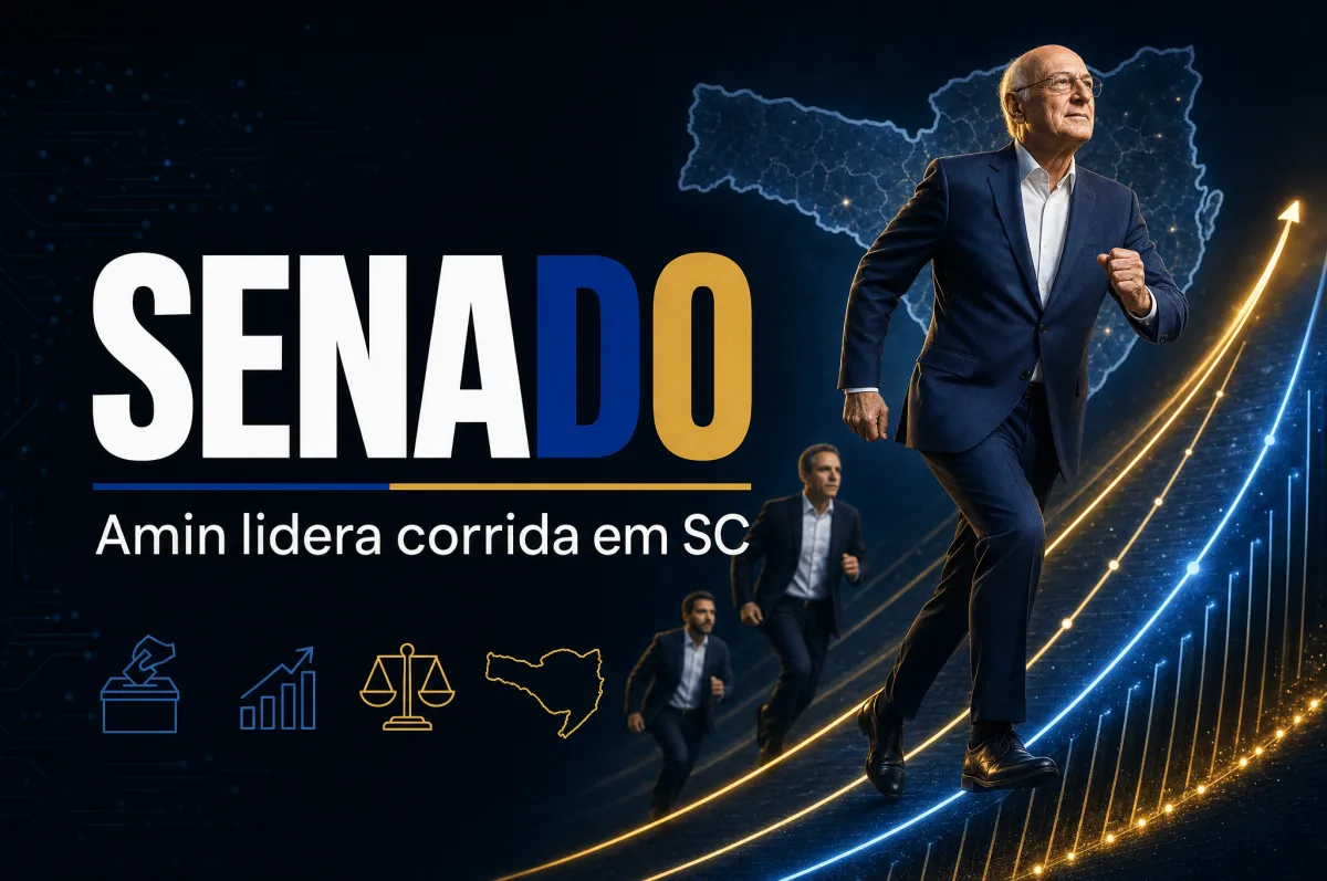 Pesquisa Futura/Apex: Amin lidera disputa por vagas ao Senado em Santa Catarina