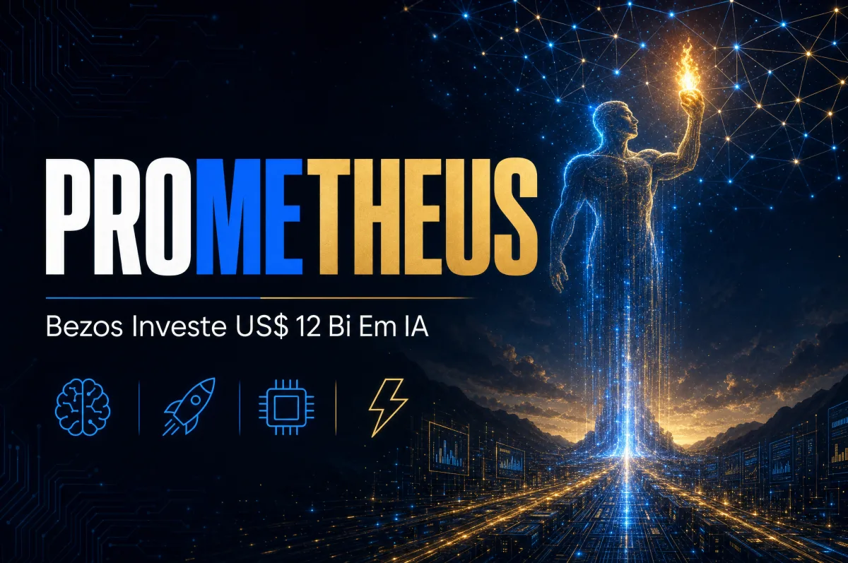 Prometheus de Jeff Bezos levanta US$ 12 bilhões para criar 'engenheiro geral artificial'