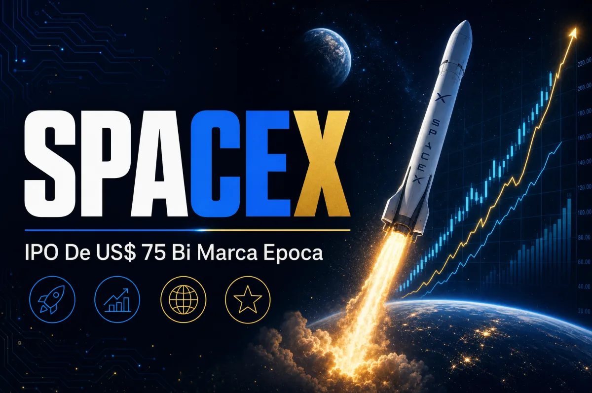 SpaceX realiza IPO recorde de 75 bilhões de dólares e estreia na bolsa