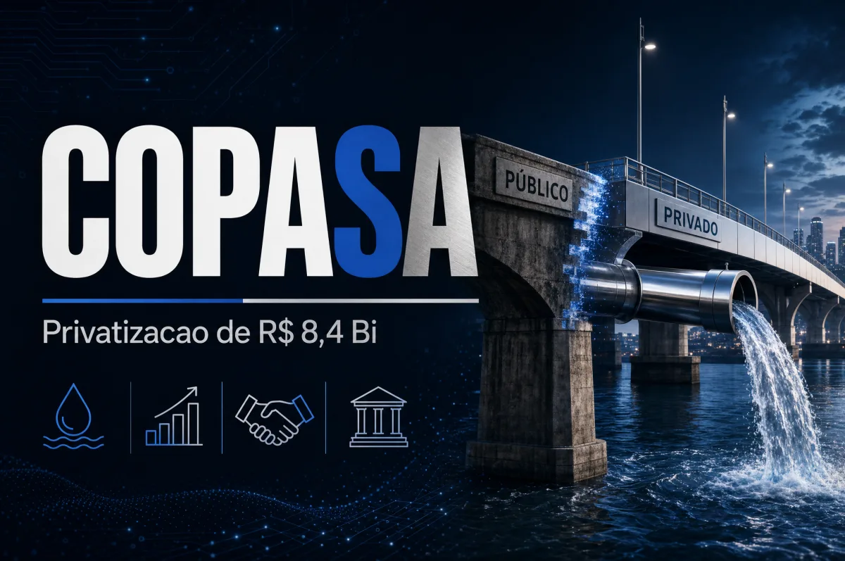 Copasa conclui privatização de R$ 8,4 bi, segunda maior do setor de saneamento