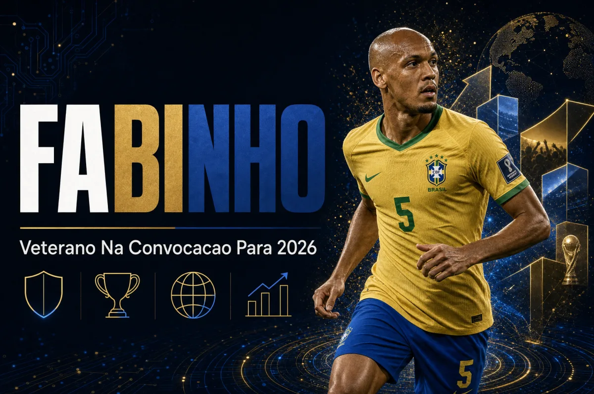 Fabinho, volante experiente de 32 anos, é convocado para Copa do Mundo 2026
