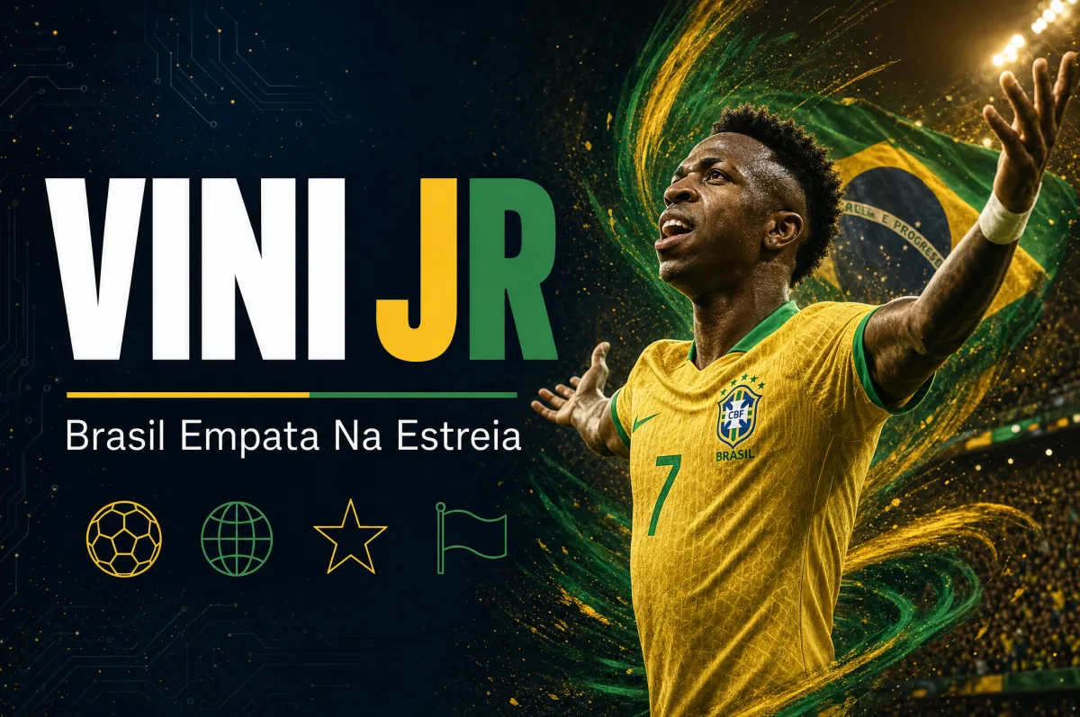 Brasil empata com Marrocos em estreia na Copa do Mundo graças a Vini Jr