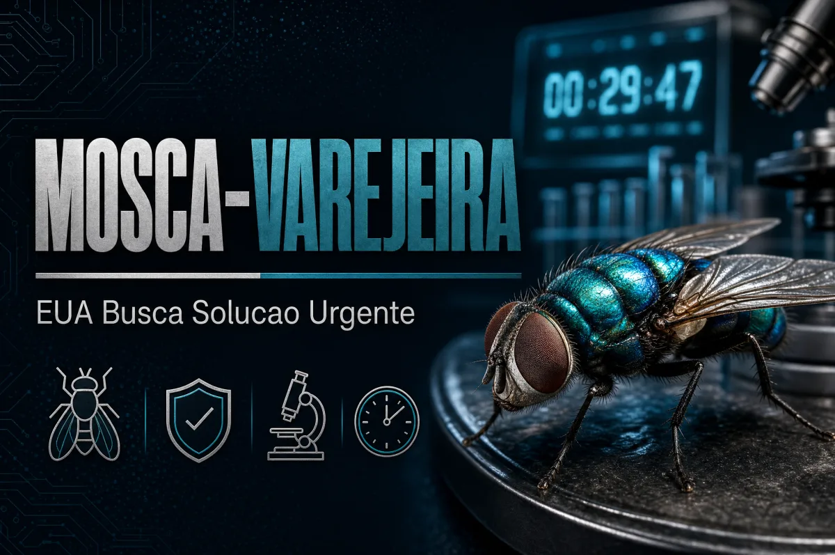 Solução dos EUA contra mosca-varejeira está a mais de um ano de distância