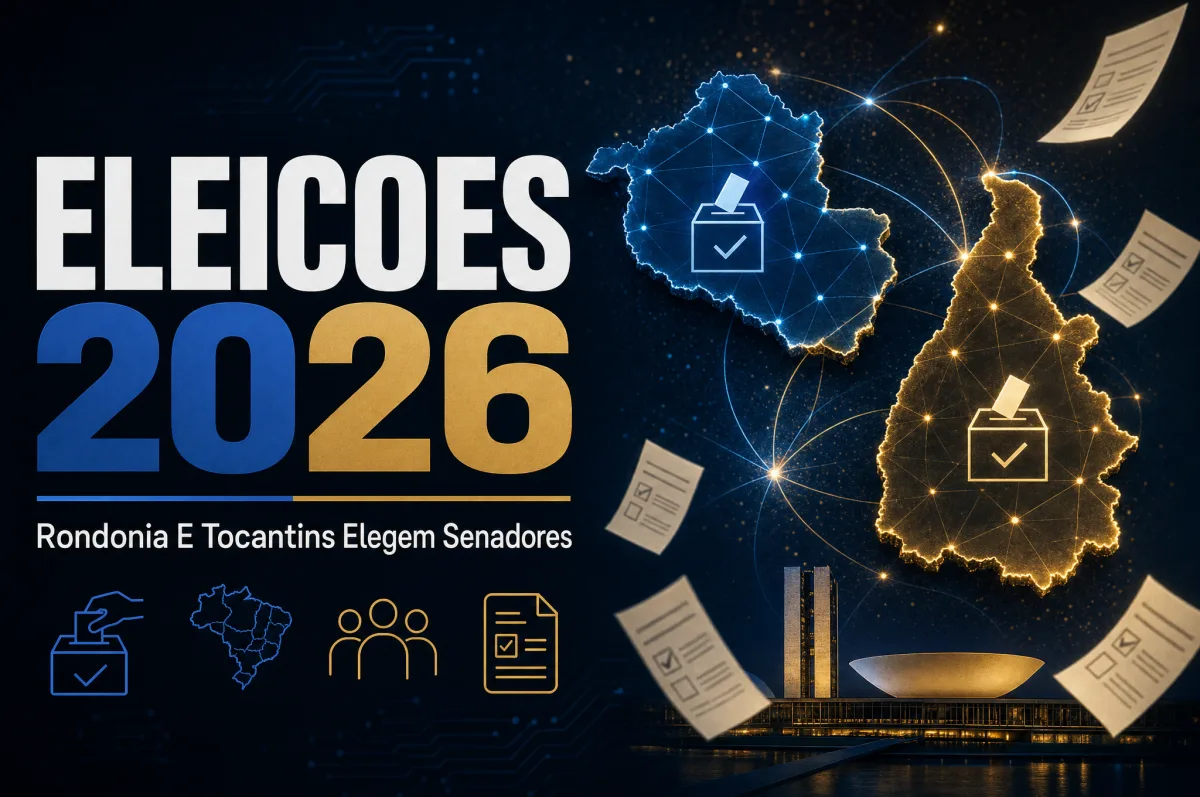Eleições 2026: Rondônia e Tocantins elegerão dois senadores cada