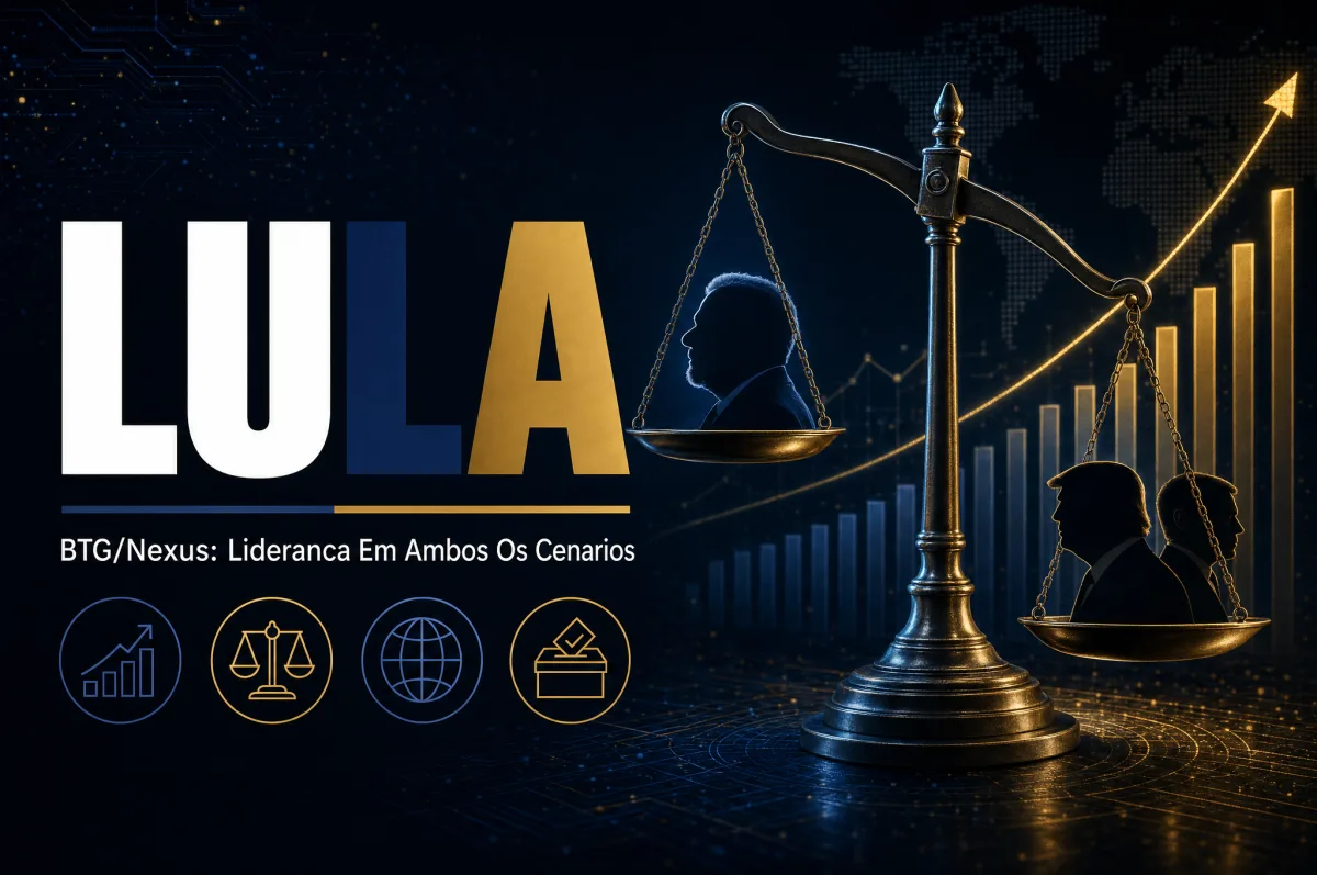 Pesquisa BTG/Nexus: Lula lidera em ambos os cenários contra Flávio Bolsonaro