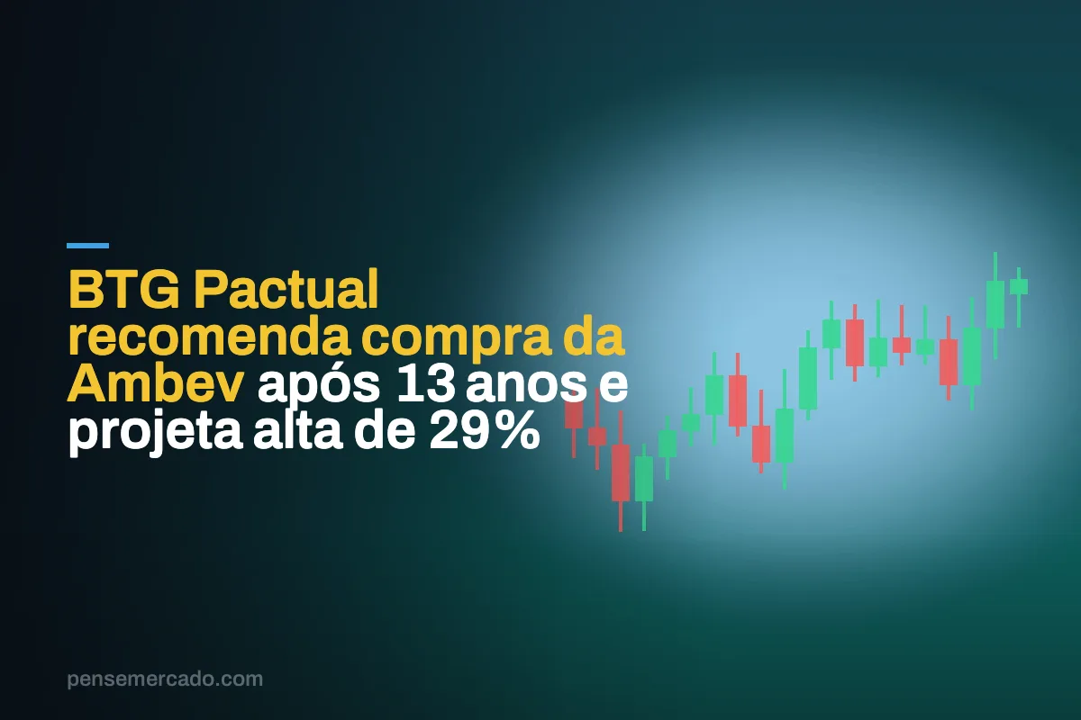BTG Pactual recomenda compra da Ambev após 13 anos e projeta alta de 29%