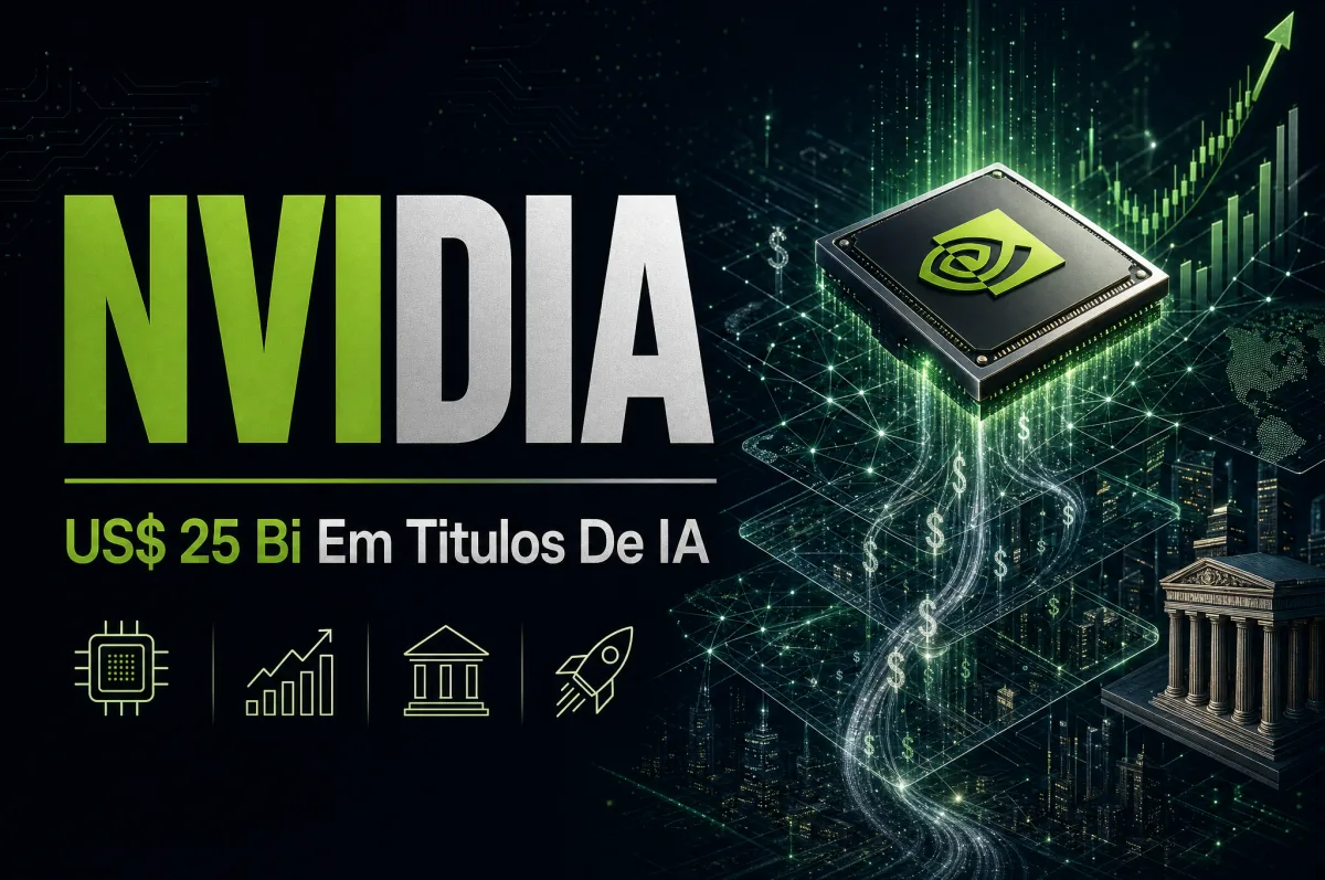 Nvidia prepara venda de US$ 25 bi em títulos em meio ao boom de dívida de IA