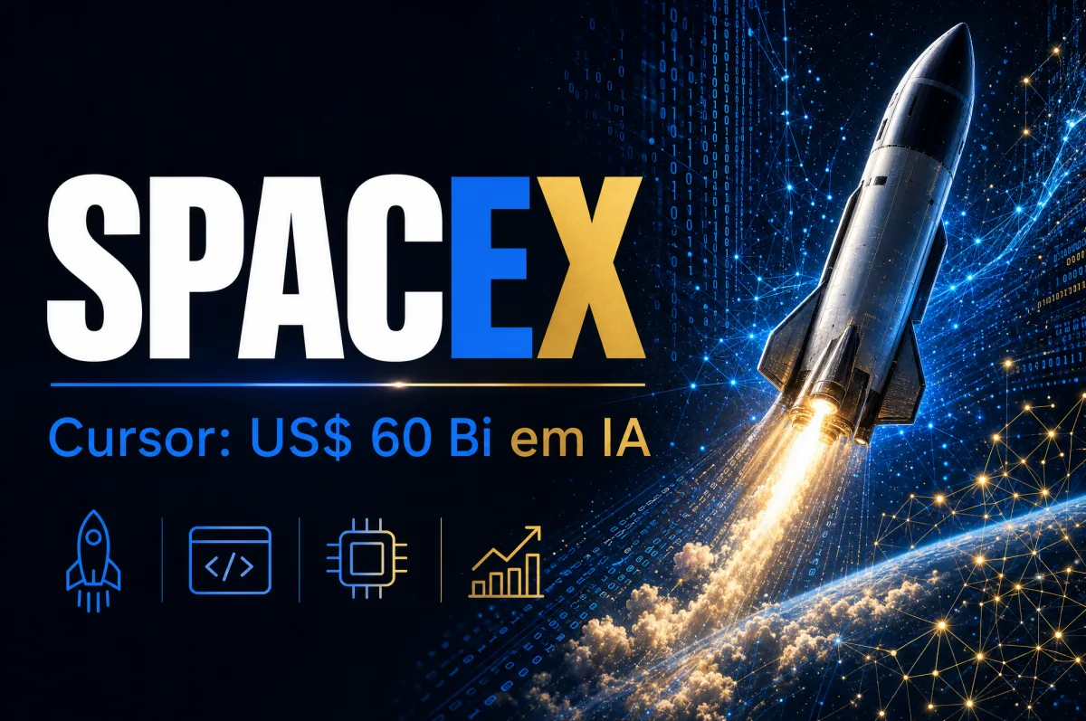 SpaceX adquire Cursor por US$ 60 bilhões em aposta na IA de programação
