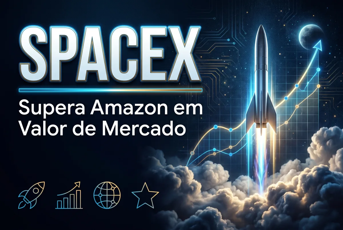 SpaceX ultrapassa Amazon em valor de mercado em terceira alta consecutiva