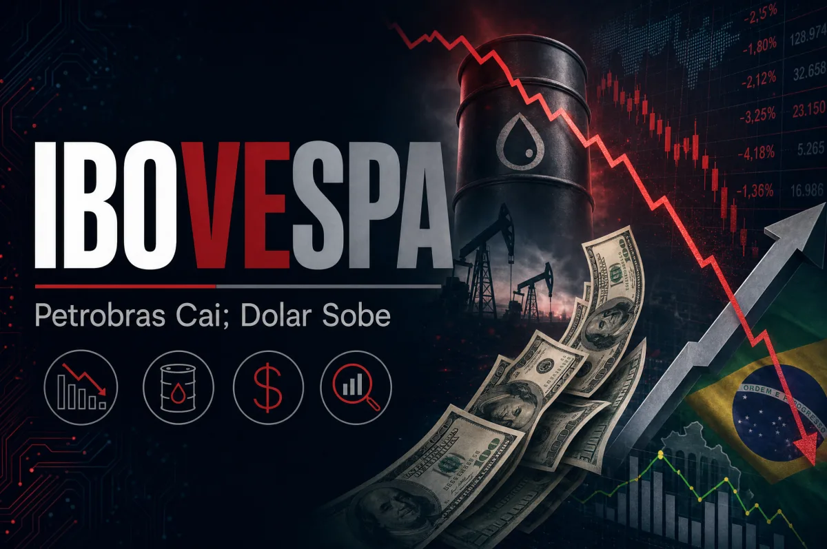Ibovespa cai 0,45% com Petrobras; dólar sobe a R$ 5,08 na véspera da superquarta