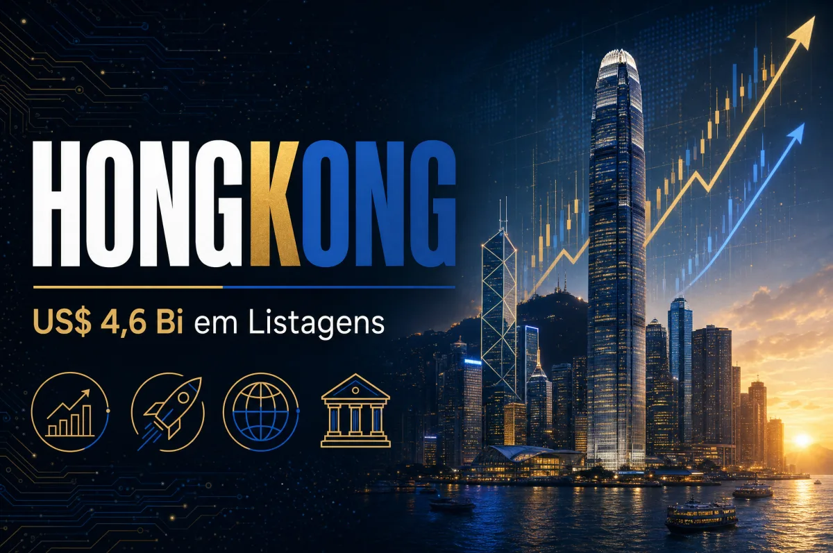 Hong Kong registra explosão de ofertas com US$ 4,6 bilhões em listagens previstas