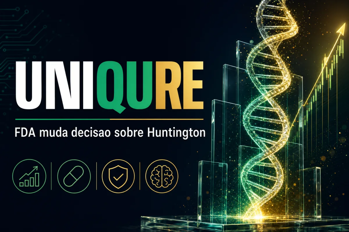 Ações da UniQure disparam após FDA reverter posição sobre terapia para Huntington