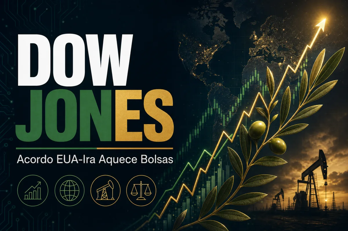 Dow Jones sobe com acordo de paz entre EUA e Irã; petróleo recua