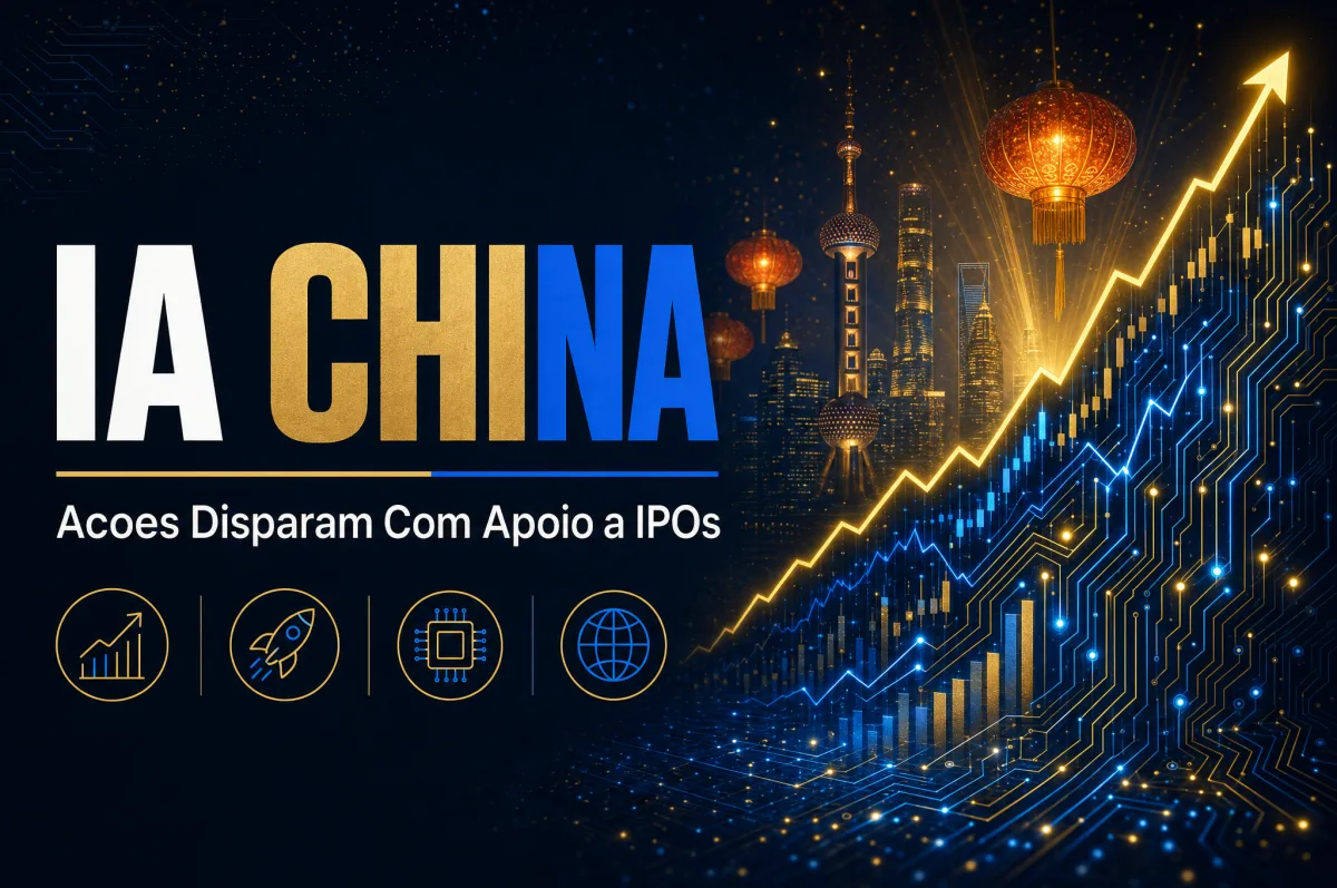 Ações de IA na China sobem até 14% após regulador apoiar mais IPOs do setor