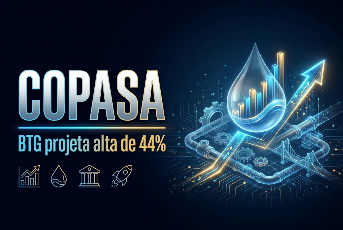 BTG retoma cobertura de Copasa e projeta valorização de 44% pós-privatização