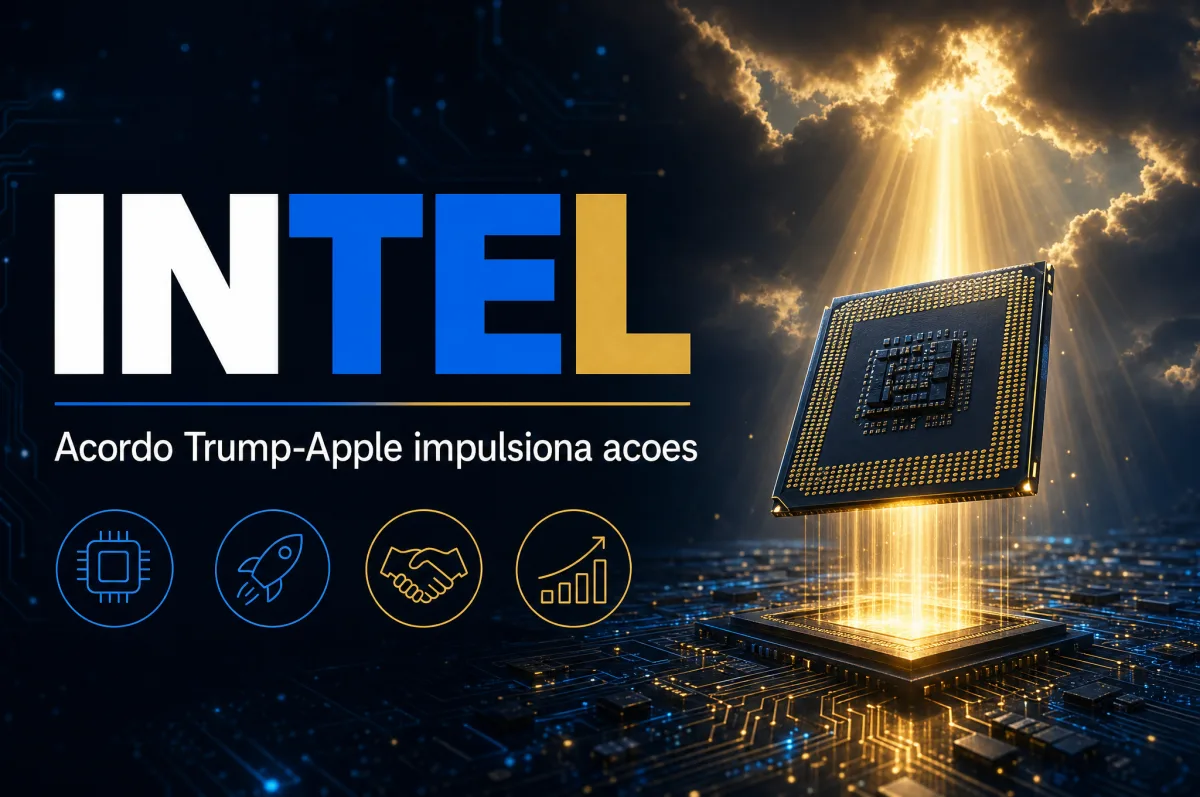 Intel dispara após Trump anunciar acordo com Apple para chips domésticos