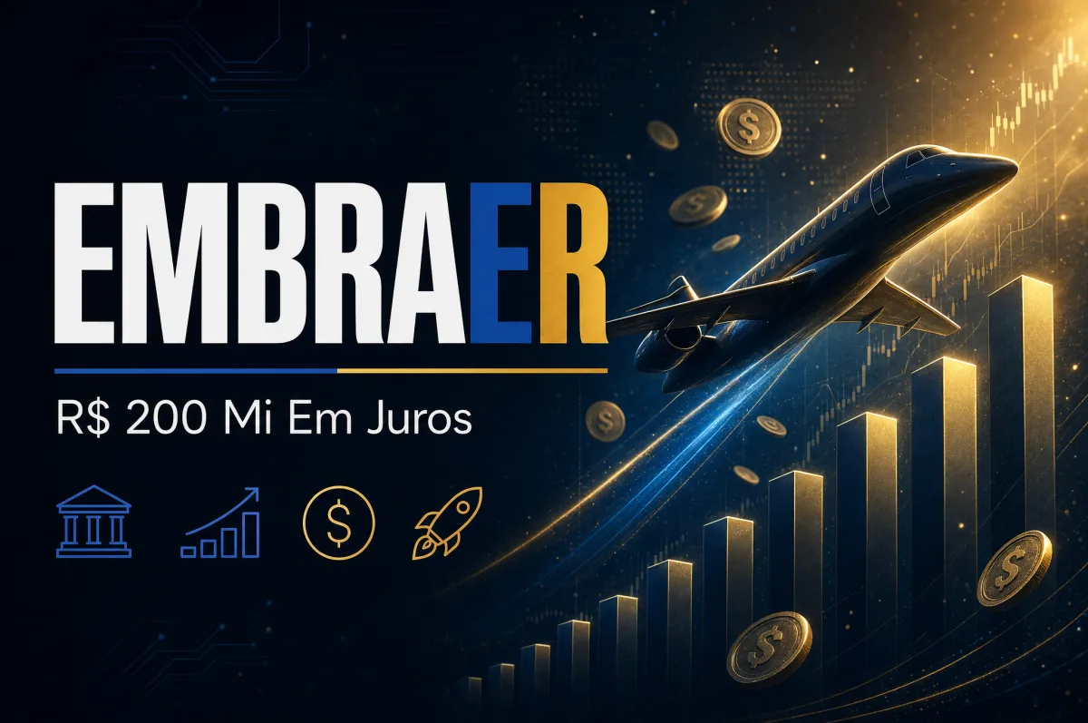 Embraer pagará R$ 200 milhões em juros sobre capital próprio