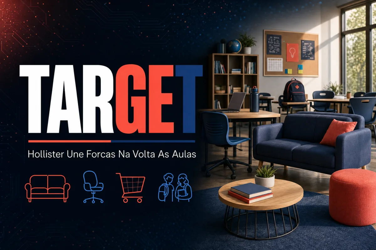 Target e Hollister se unem no mercado de volta às aulas com coleção de móveis