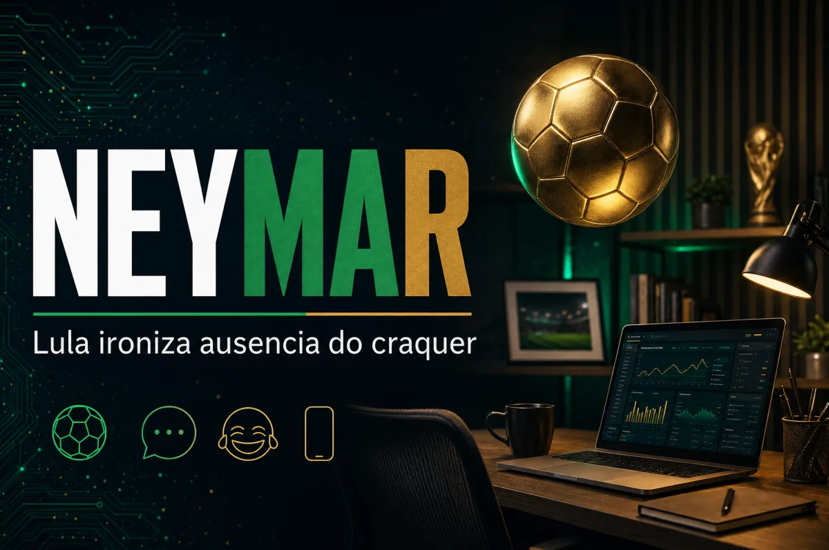 Lula ironiza ausência de Neymar e o chama de 'primeiro convocado home office'