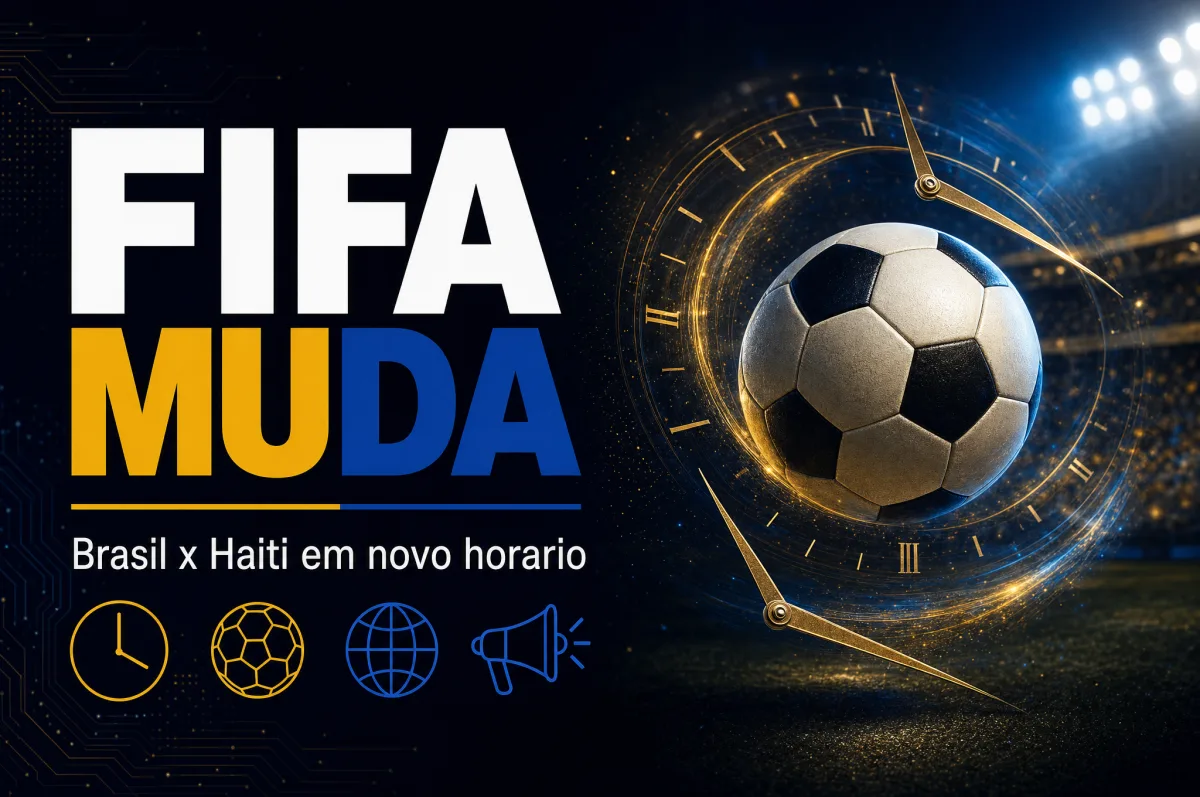 Fifa altera horário do jogo Brasil x Haiti pela Copa do Mundo