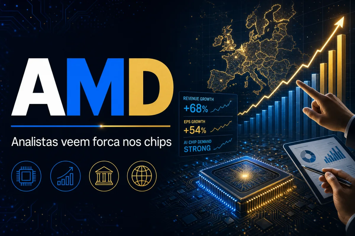 AMD recebe recomendações otimistas de Bernstein e Citi; JPMorgan expande presença na Europa