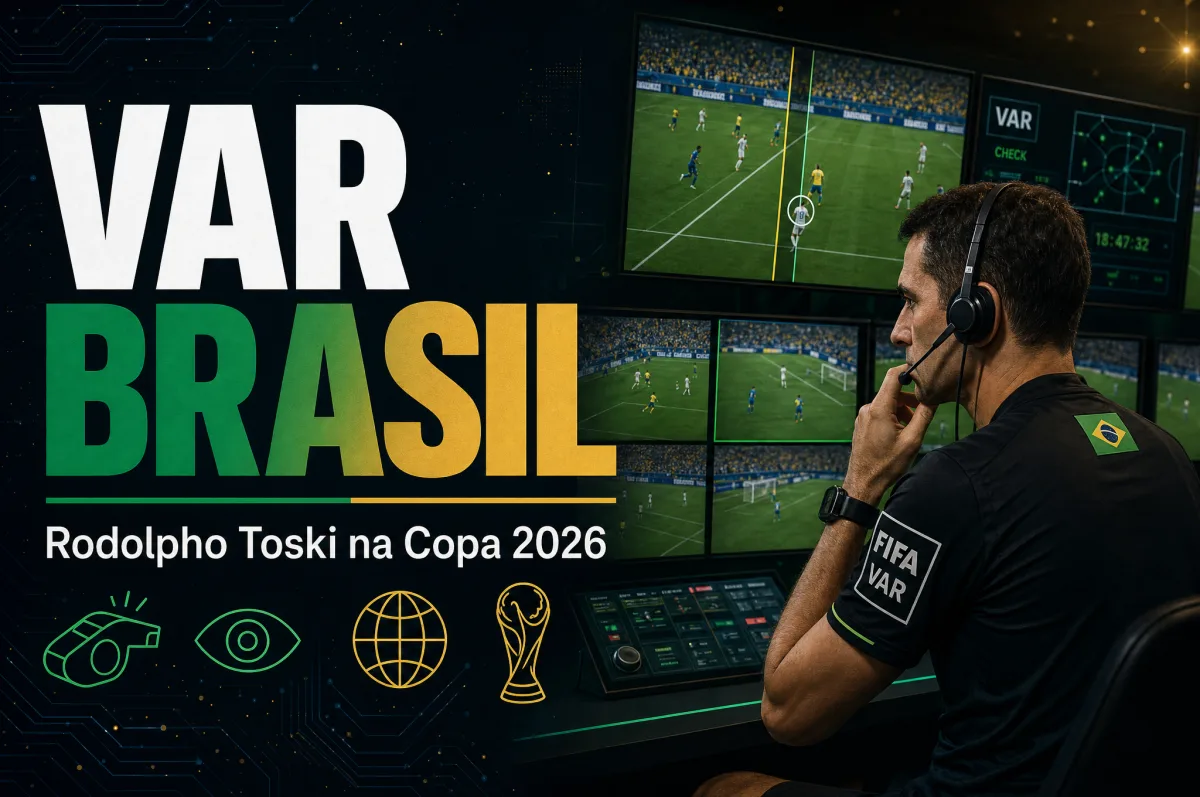 Brasileiro Rodolpho Toski Marques será VAR em Holanda x Suécia na Copa de 2026