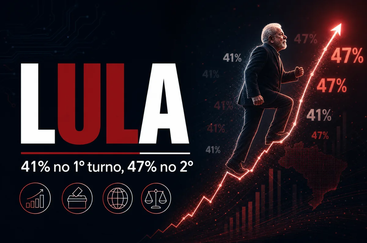 Datafolha: Lula lidera com 41% no primeiro turno e 47% em eventual segundo turno