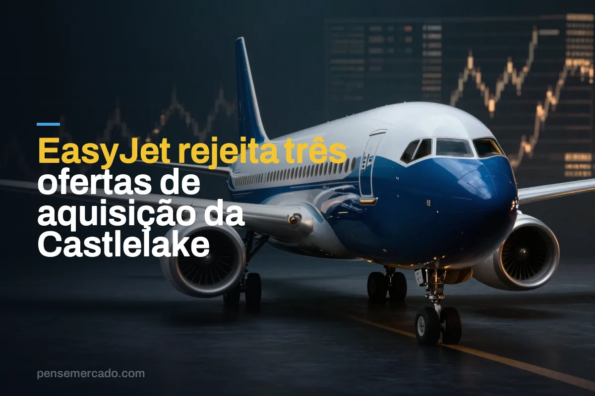 EasyJet rejeita três ofertas de aquisição da Castlelake