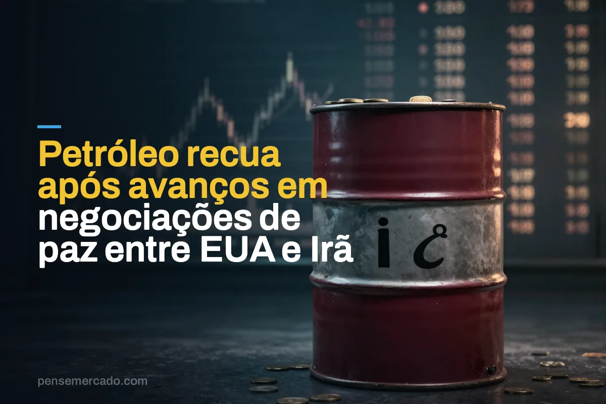 Petróleo recua após avanços em negociações de paz entre EUA e Irã