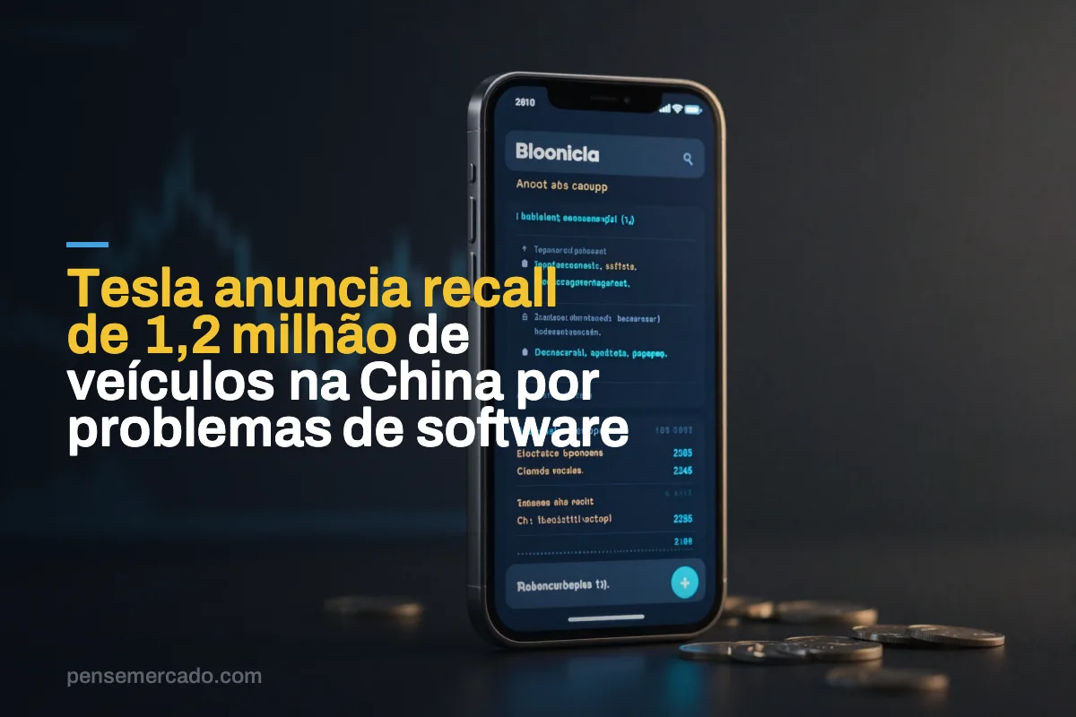 Tesla anuncia recall de 1,2 milhão de veículos na China por problemas de software