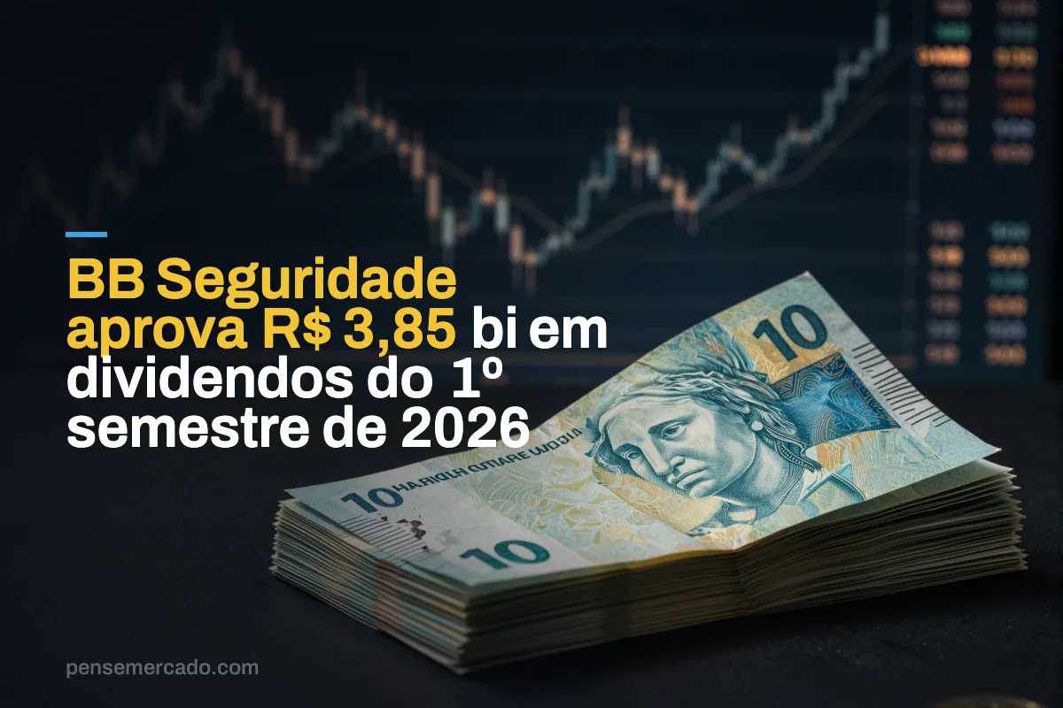 BB Seguridade aprova R$ 3,85 bi em dividendos do 1º semestre de 2026