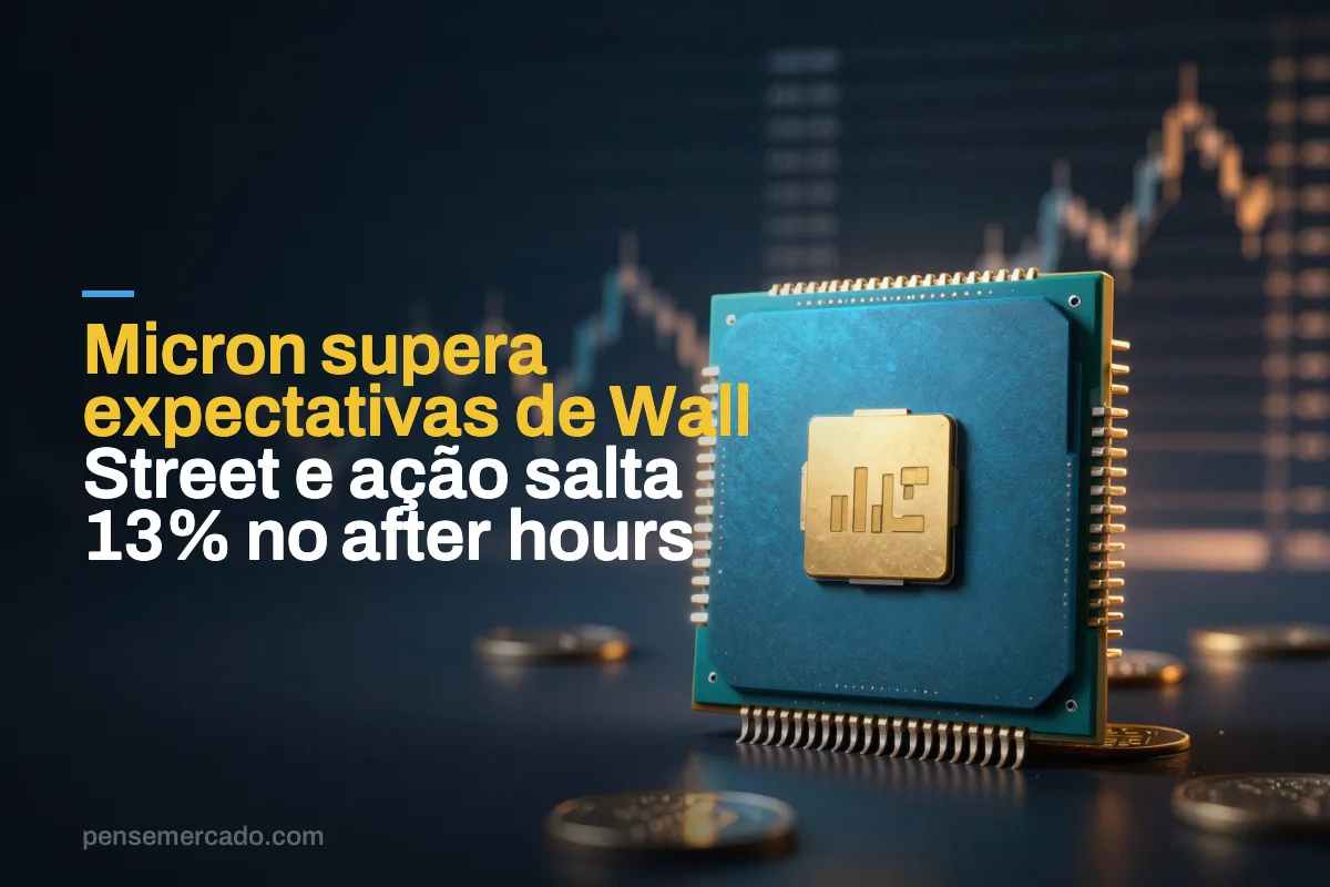 Micron supera expectativas de Wall Street e ação salta 13% no after hours