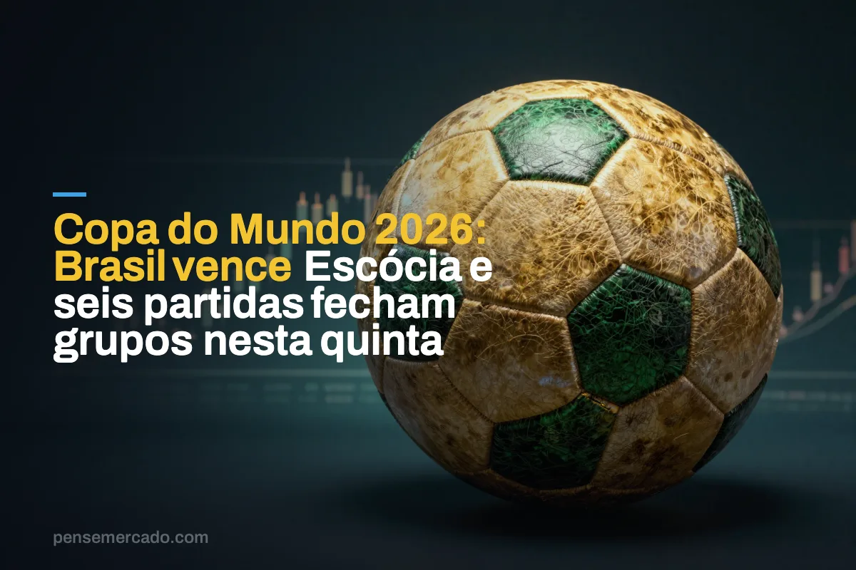 Copa do Mundo 2026: Brasil vence Escócia e seis partidas fecham grupos nesta quinta