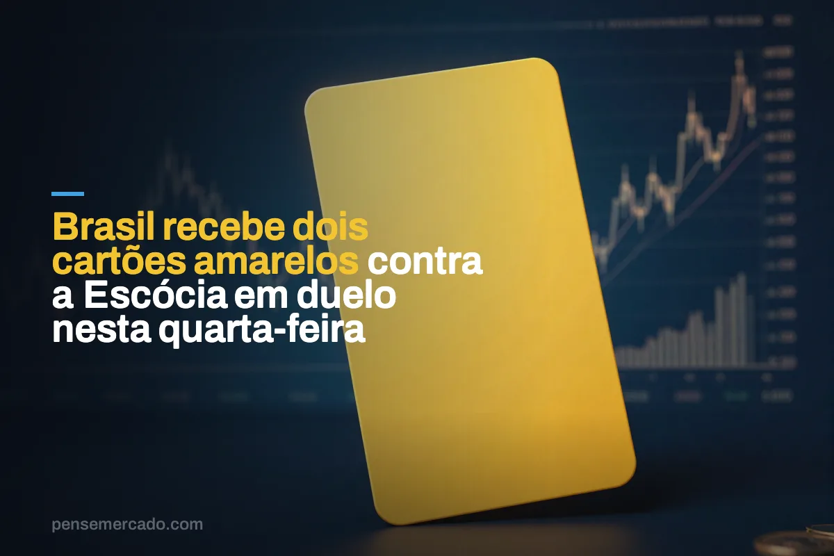 Brasil recebe dois cartões amarelos contra a Escócia em duelo nesta quarta-feira