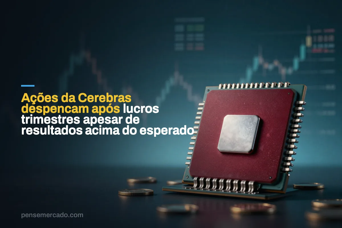 Ações da Cerebras despencam após lucros trimestres apesar de resultados acima do esperado