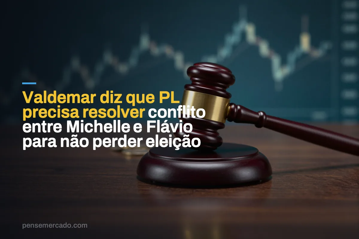 Valdemar diz que PL precisa resolver conflito entre Michelle e Flávio para não perder eleição