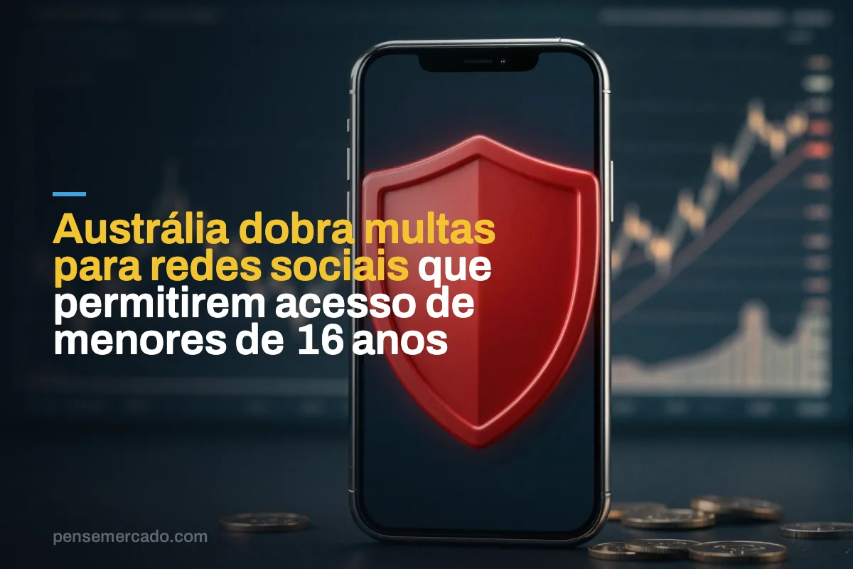Austrália dobra multas para redes sociais que permitirem acesso de menores de 16 anos