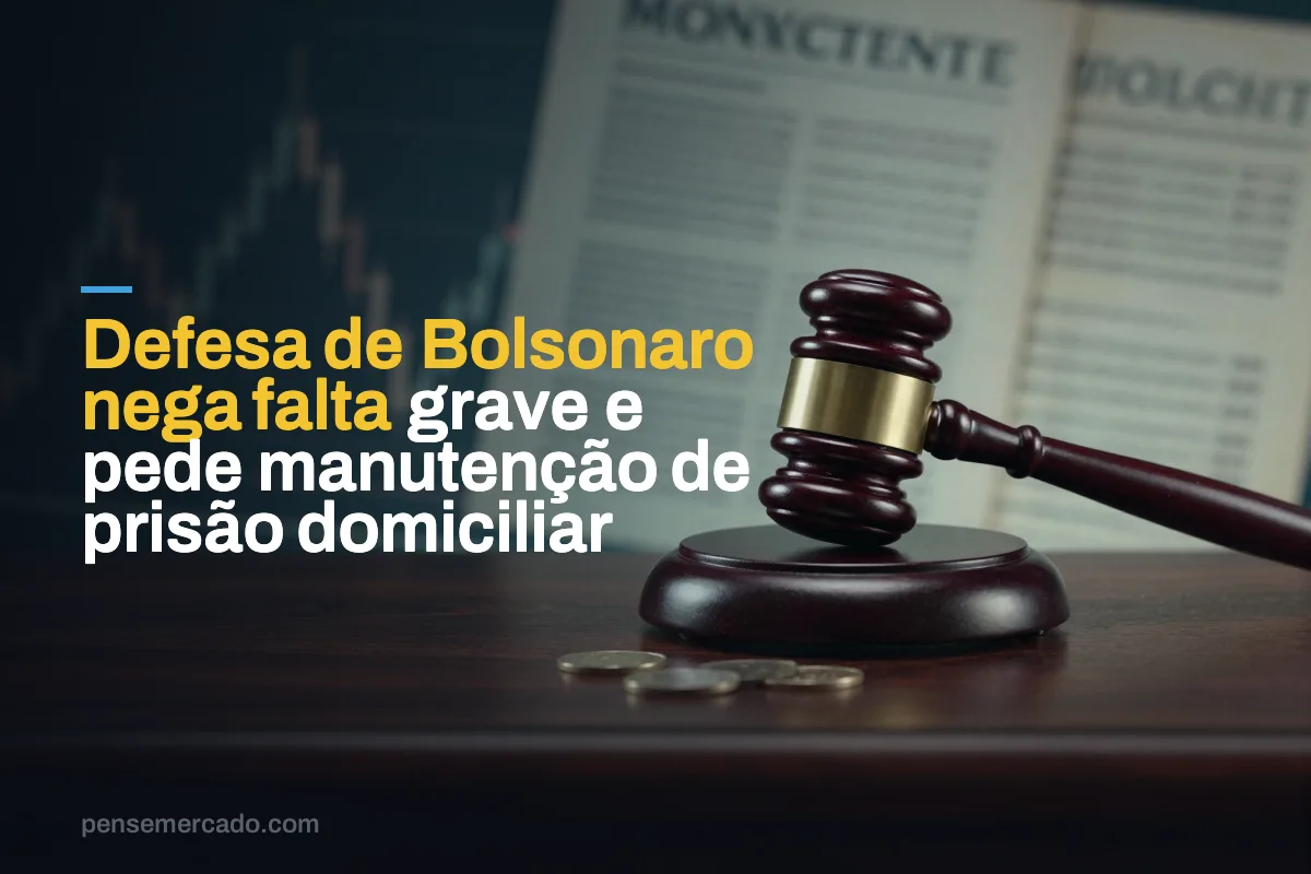Defesa de Bolsonaro nega falta grave e pede manutenção de prisão domiciliar