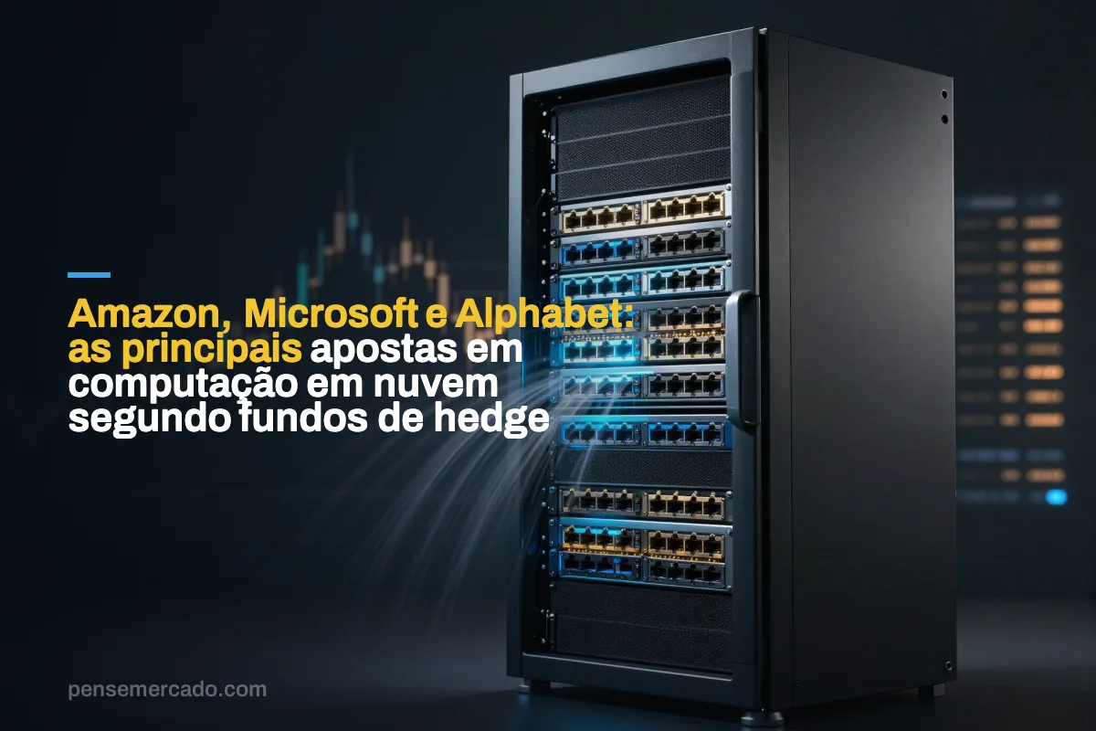 Amazon, Microsoft e Alphabet: as principais apostas em computação em nuvem segundo fundos de hedge