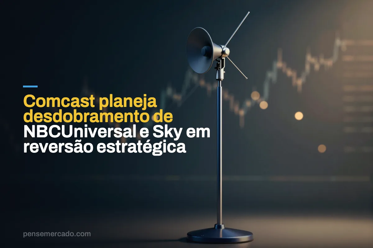 Comcast planeja desdobramento de NBCUniversal e Sky em reversão estratégica