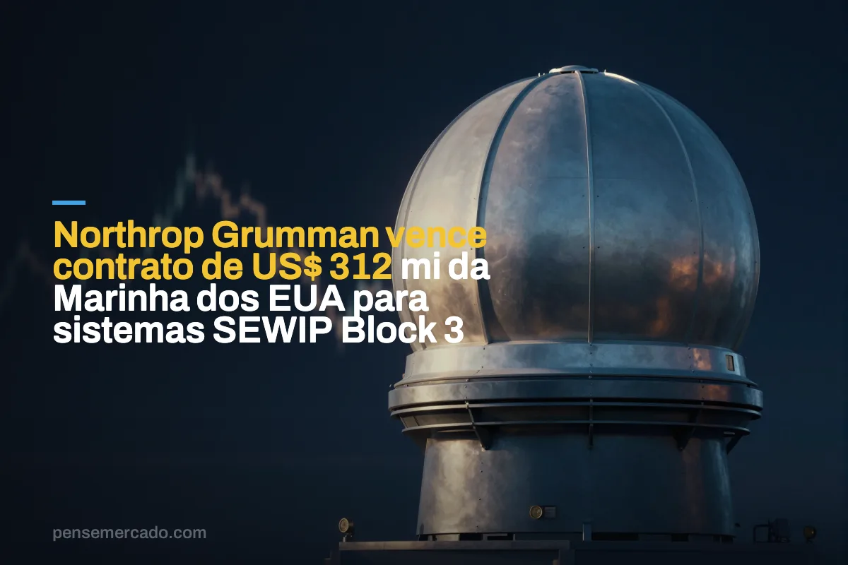 Northrop Grumman vence contrato de US$ 312 mi da Marinha dos EUA para sistemas SEWIP Block 3