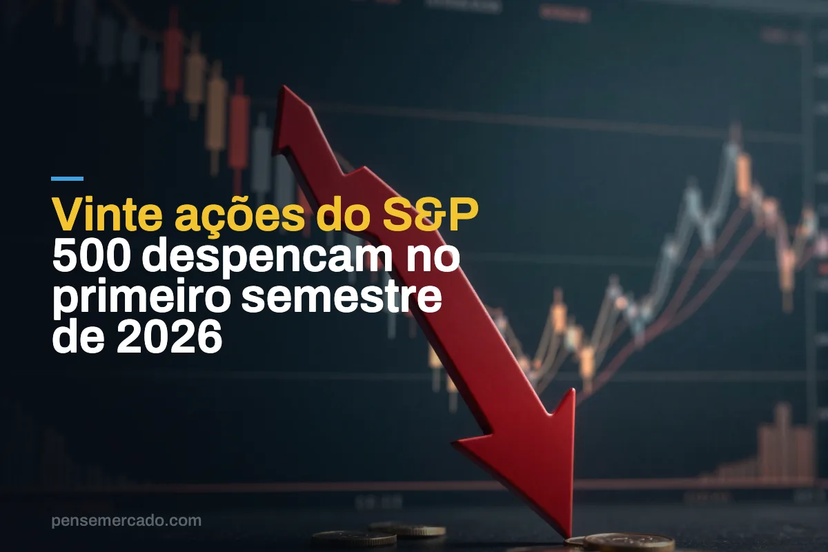 Vinte ações do S&P 500 despencam no primeiro semestre de 2026