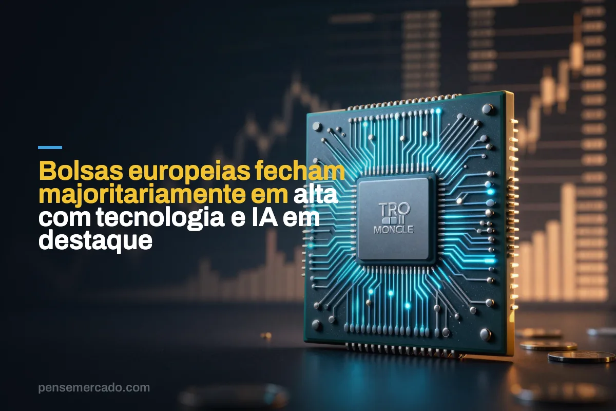Bolsas europeias fecham majoritariamente em alta com tecnologia e IA em destaque