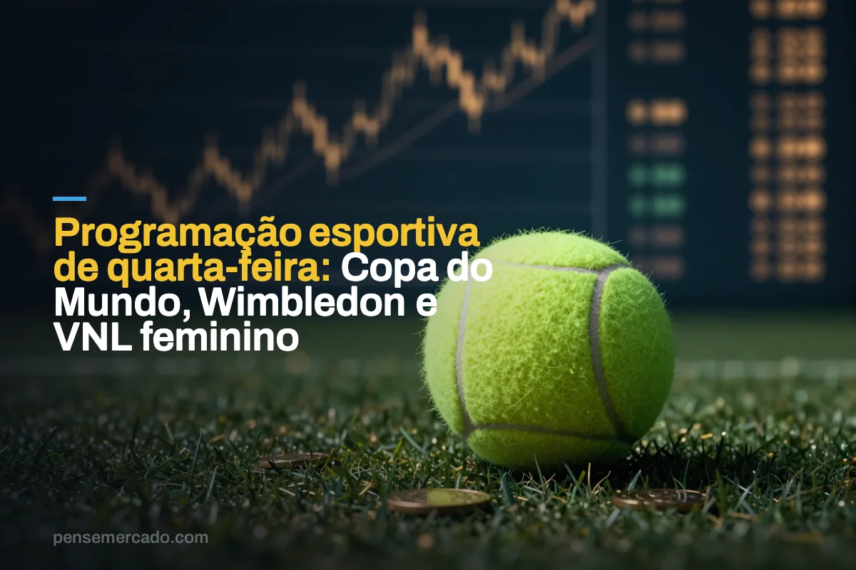 Programação esportiva de quarta-feira: Copa do Mundo, Wimbledon e VNL feminino