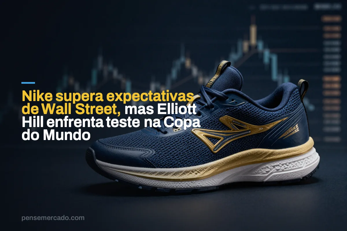 Nike supera expectativas de Wall Street, mas Elliott Hill enfrenta teste na Copa do Mundo