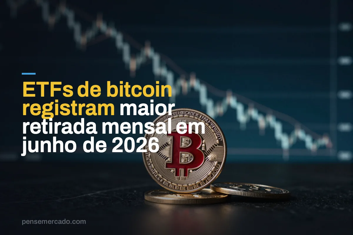 ETFs de bitcoin registram maior retirada mensal em junho de 2026
