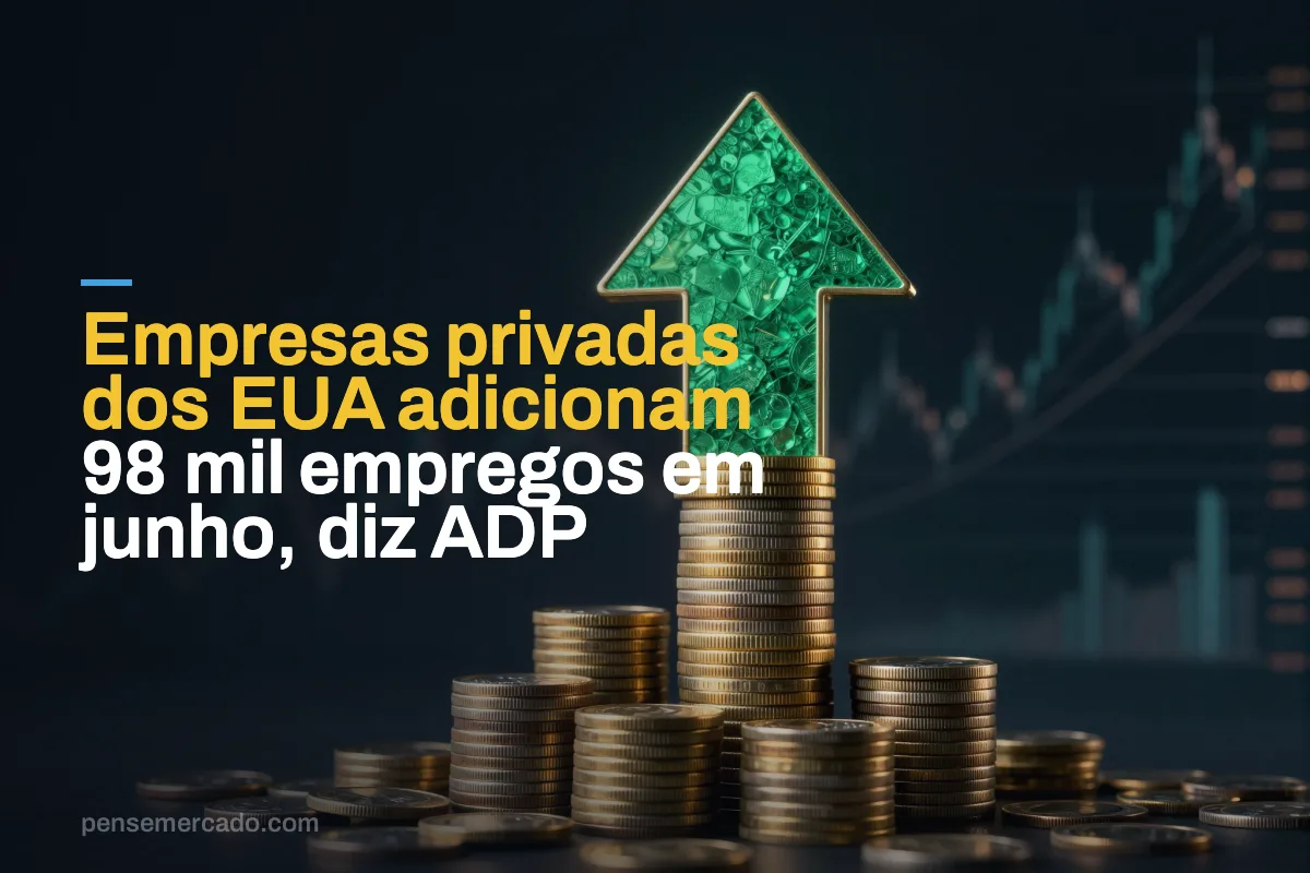 Empresas privadas dos EUA adicionam 98 mil empregos em junho, diz ADP