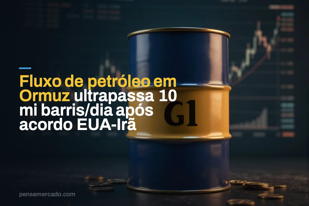 Fluxo de petróleo em Ormuz ultrapassa 10 mi barris/dia após acordo EUA-Irã
